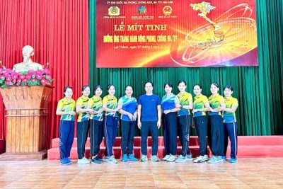 TRƯỜNG MẦM NON LAI THÀNH THAM GIA LỄ MÍT TINH VÀ CHẠY HƯỞNG ỨNG THÁNG HÀNH ĐỘNG PHÒNG, CHỐNG MA TÚY NĂM 2026