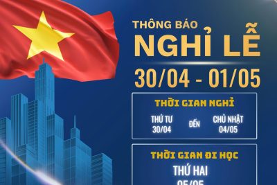 THÔNG BÁO NGHỈ LỄ 30/04 – 01/05