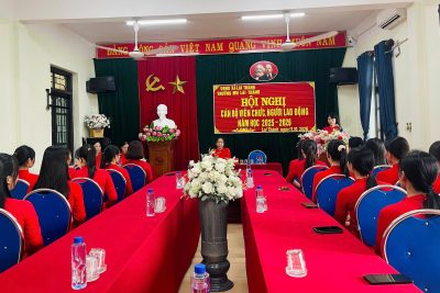 TRƯỜNG MẦM NON LAI THÀNH TỔ CHỨC THÀNH CÔNG “HỘI NGHỊ CÁN BỘ VIÊN CHỨC, NGƯỜI LAO ĐỘNG” NĂM HỌC 2025 – 2026