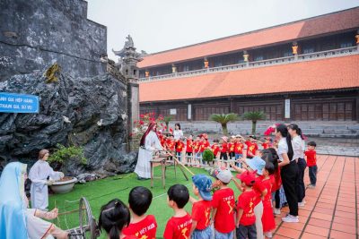 Một ngày trải nghiệm thật vui và ý nghĩa của các bé 4&5 tuổi trường mầm non Lai Thành năm học 2023-2024