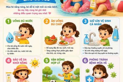 Bảo vệ sức khỏe mùa hè cho bé yêu!