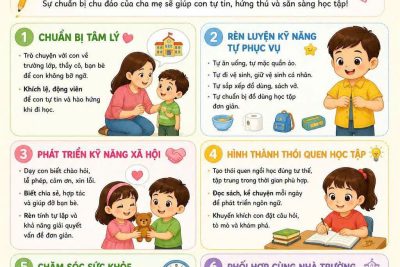 Chuẩn bị cho bé yêu vào lớp 1