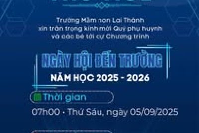 THƯ MỜI KHAI GIẢNG NĂM HỌC MỚI 2025 – 2026